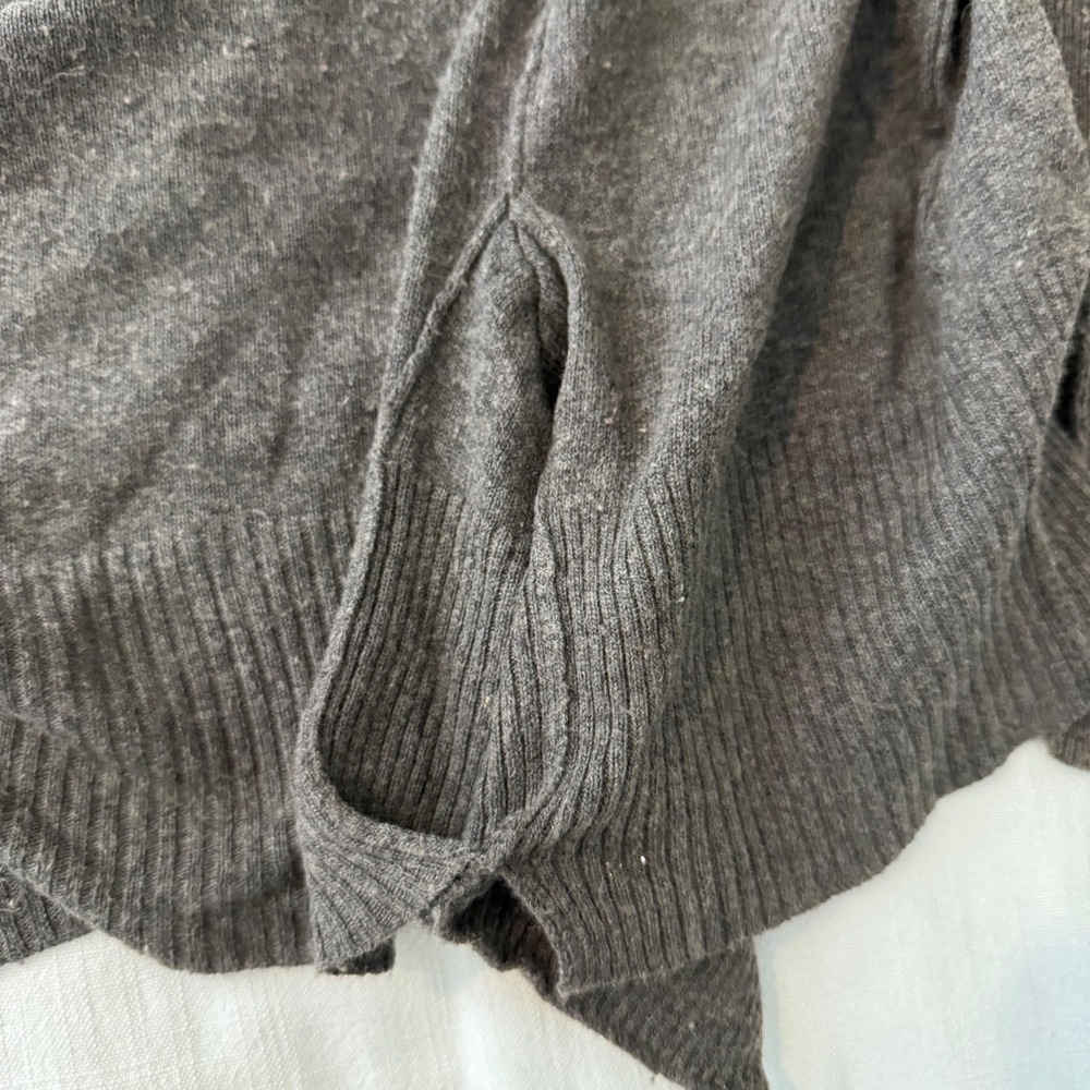 ALLSAINTS Spitalfields Raeburn Cardigan Sweater Knit Dark‎ Gray Size TEN - Picture 4 of 8